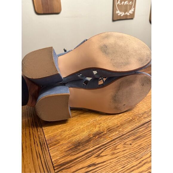 Steve Madden Blue Ghillie Lace-Up Ankle Tie Gladiator Strappy Sandals Size 9.5 - Picture 6 of 7